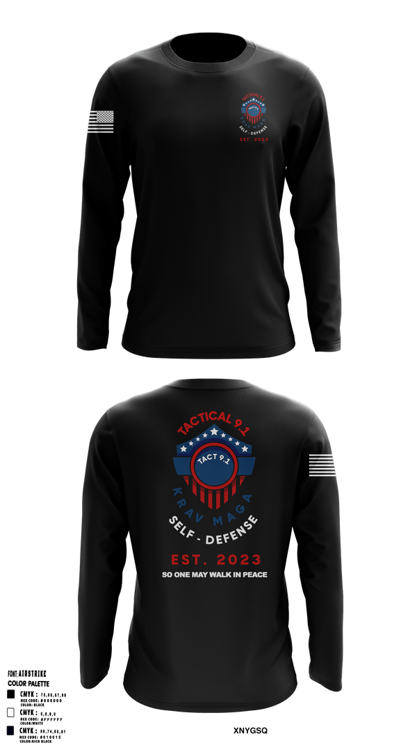 Long Sleeve Performance Shirt, Tactical 9.1 Krav Maga Self Defense, Wrestling, Teamtime, Team time, sublimation, custom sports apparel, team uniforms, spirit wear, spiritwear, sports uniforms, custom shirts, team store, custom team store, fundraiser sports, apparel fundraiser