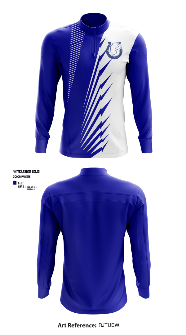 Quarter Zip Jacket, Sanford H Calhoun High School Track and Field, Track & Field, Teamtime, Team time, sublimation, custom sports apparel, team uniforms, spirit wear, spiritwear, sports uniforms, custom shirts, team store, custom team store, fundraiser sports, apparel fundraiser