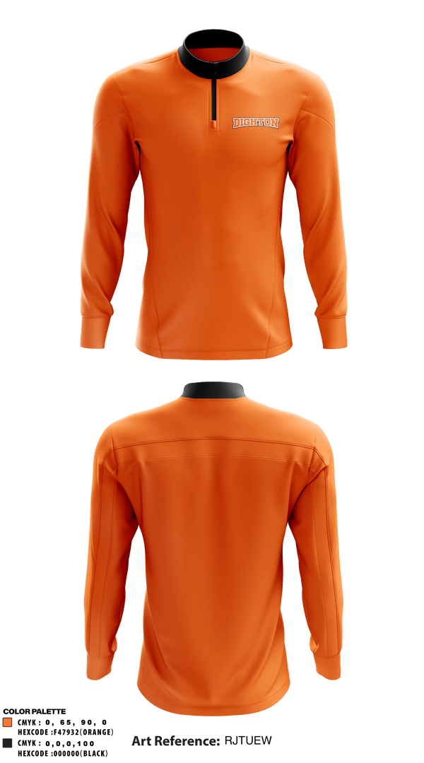 Quarter Zip Jacket, Dighton High School, Spirit Store, Teamtime, Team time, sublimation, custom sports apparel, team uniforms, spirit wear, spiritwear, sports uniforms, custom shirts, team store, custom team store, fundraiser sports, apparel fundraiser