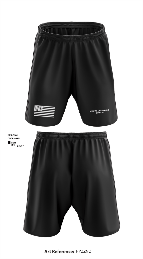 Athletic Shorts With Pockets, Special Operations Division, Police, Teamtime, Team time, sublimation, custom sports apparel, team uniforms, spirit wear, spiritwear, sports uniforms, custom shirts, team store, custom team store, fundraiser sports, apparel fundraiser