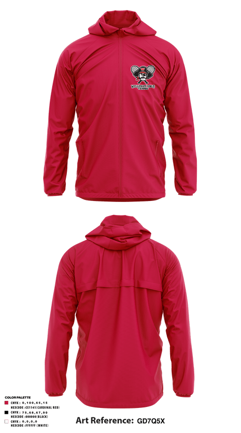 Windbreaker, wellesley girls tennis, Tennis, Teamtime, Team time, sublimation, custom sports apparel, team uniforms, spirit wear, spiritwear, sports uniforms, custom shirts, team store, custom team store, fundraiser sports, apparel fundraiser