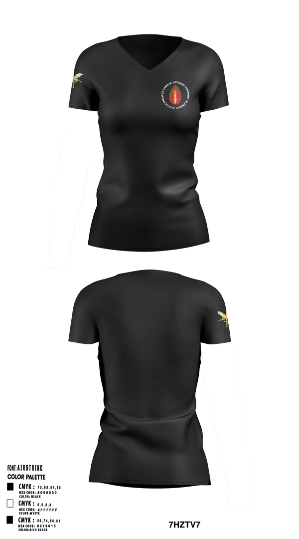 Women's Short Sleeve Vneck Shirt, 205th TPASE, , Teamtime, Team time, sublimation, custom sports apparel, team uniforms, spirit wear, spiritwear, sports uniforms, custom shirts, team store, custom team store, fundraiser sports, apparel fundraiser
