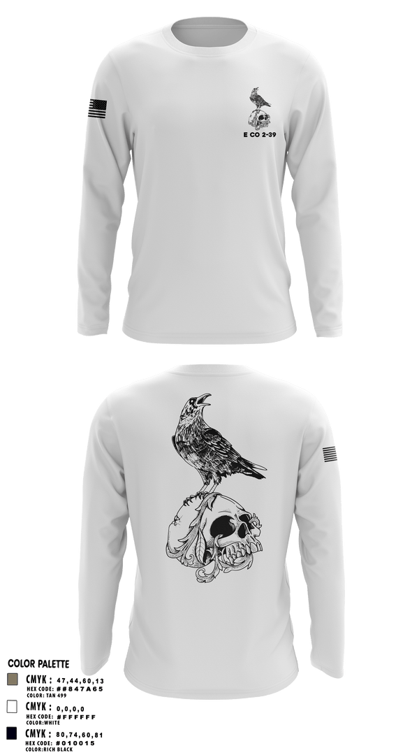 Long Sleeve Performance Shirt, E CO 2-39, Army, Teamtime, Team time, sublimation, custom sports apparel, team uniforms, spirit wear, spiritwear, sports uniforms, custom shirts, team store, custom team store, fundraiser sports, apparel fundraiser