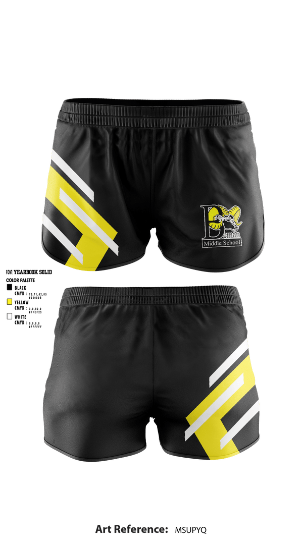 Women's Shorts, Beman Middle School, Spirit Store, Teamtime, Team time, sublimation, custom sports apparel, team uniforms, spirit wear, spiritwear, sports uniforms, custom shirts, team store, custom team store, fundraiser sports, apparel fundraiser