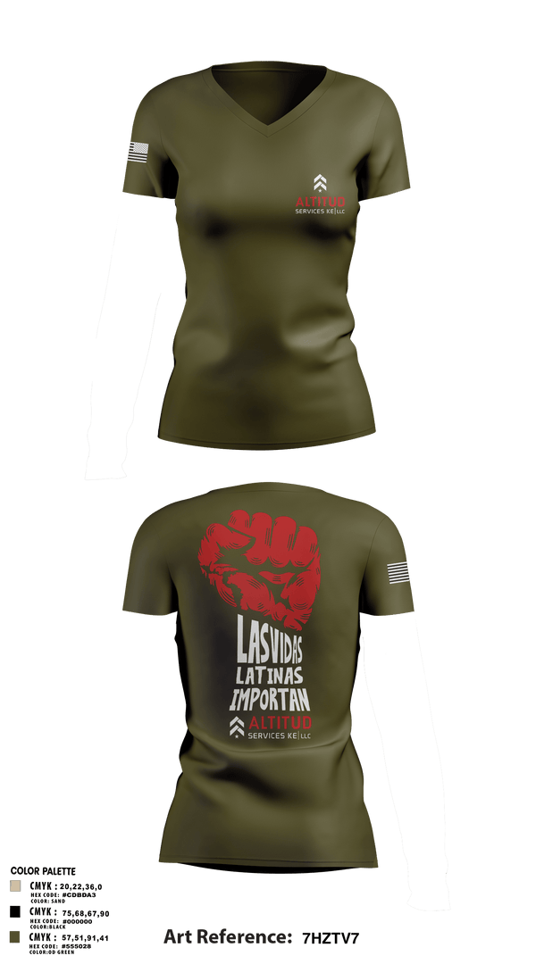 Women's Short Sleeve Vneck Shirt, Altitud Services, Army, Teamtime, Team time, sublimation, custom sports apparel, team uniforms, spirit wear, spiritwear, sports uniforms, custom shirts, team store, custom team store, fundraiser sports, apparel fundraiser
