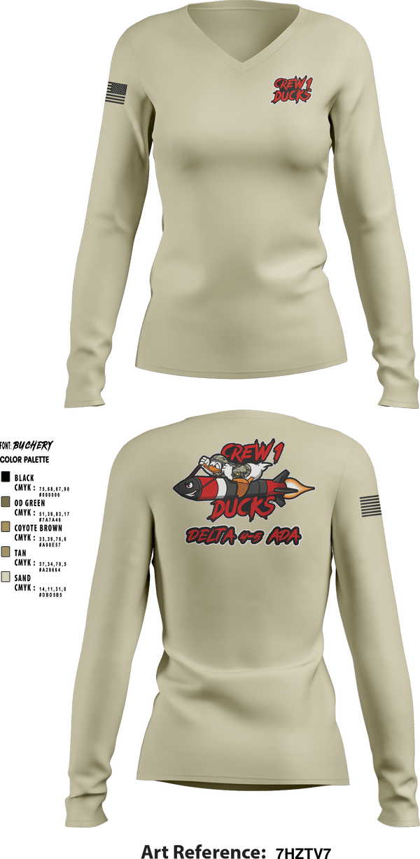 Women's Long Sleeve Vneck Shirt, , Army, Teamtime, Team time, sublimation, custom sports apparel, team uniforms, spirit wear, spiritwear, sports uniforms, custom shirts, team store, custom team store, fundraiser sports, apparel fundraiser