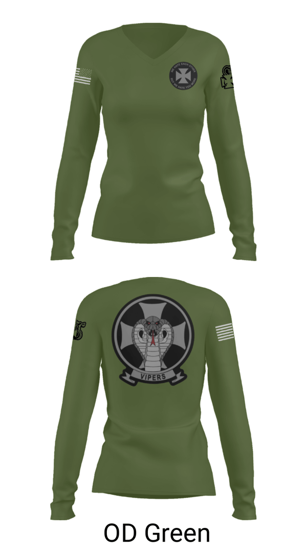 Women's Long Sleeve Vneck Shirt, , Marines, Teamtime, Team time, sublimation, custom sports apparel, team uniforms, spirit wear, spiritwear, sports uniforms, custom shirts, team store, custom team store, fundraiser sports, apparel fundraiser