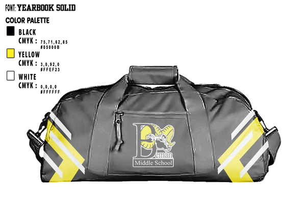 Duffle Bag, Beman Middle School, Spirit Store, Teamtime, Team time, sublimation, custom sports apparel, team uniforms, spirit wear, spiritwear, sports uniforms, custom shirts, team store, custom team store, fundraiser sports, apparel fundraiser