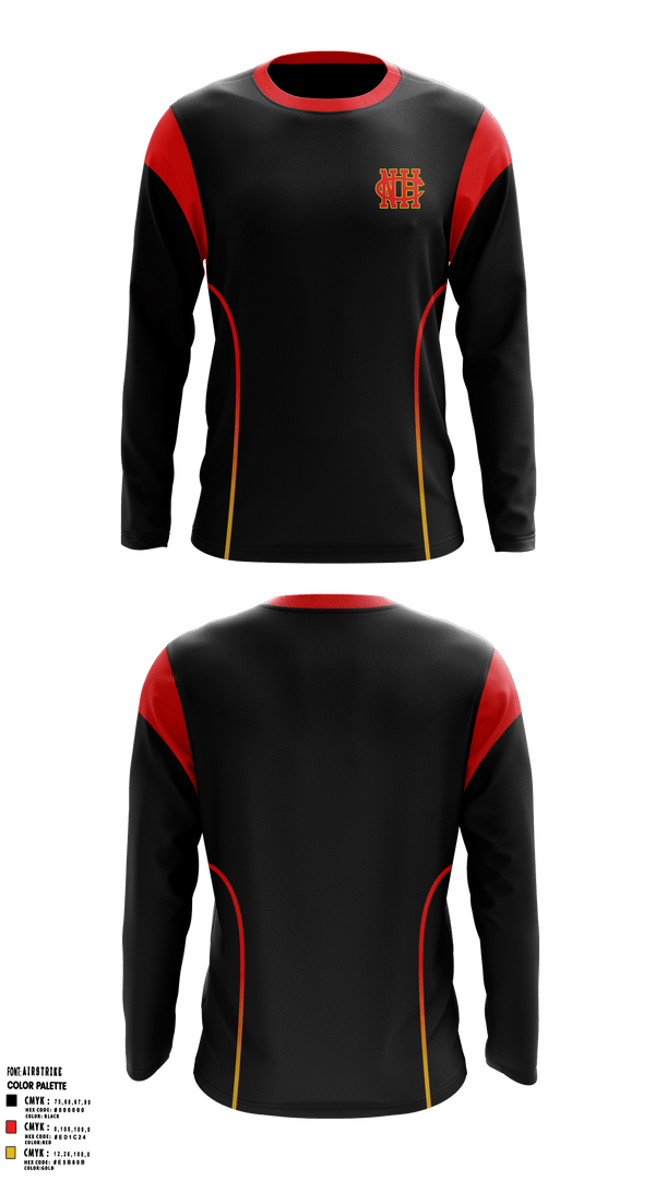 Long Sleeve Performance Shirt, North College Hill High School Basketball, Women's Basketball, Teamtime, Team time, sublimation, custom sports apparel, team uniforms, spirit wear, spiritwear, sports uniforms, custom shirts, team store, custom team store, fundraiser sports, apparel fundraiser