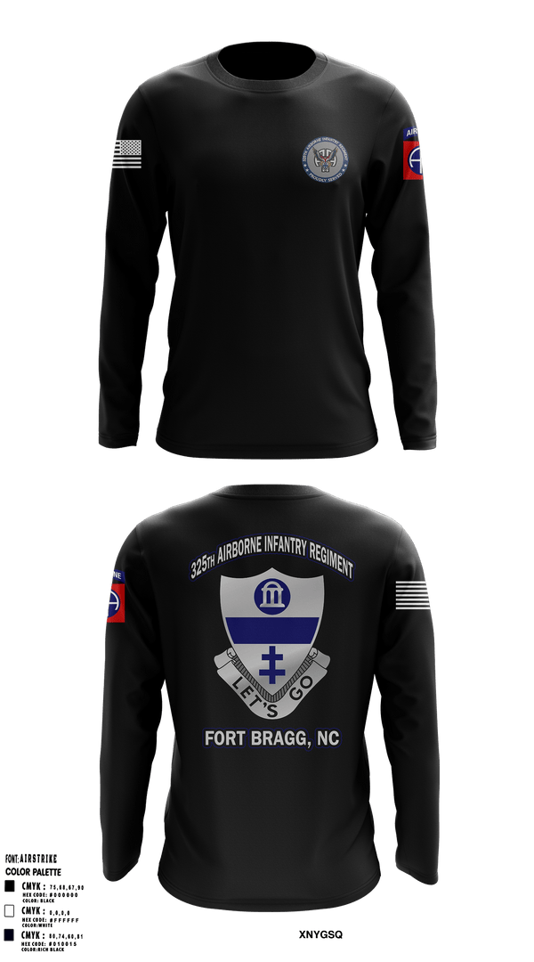 Long Sleeve Performance Shirt, Bravo co 1/325 A.I.R., Army, Teamtime, Team time, sublimation, custom sports apparel, team uniforms, spirit wear, spiritwear, sports uniforms, custom shirts, team store, custom team store, fundraiser sports, apparel fundraiser