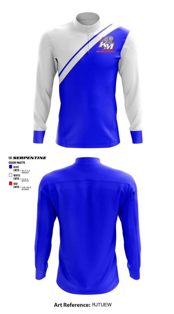 Quarter Zip Jacket, Kent-Meridian High School Basketball, Men's Basketball, Teamtime, Team time, sublimation, custom sports apparel, team uniforms, spirit wear, spiritwear, sports uniforms, custom shirts, team store, custom team store, fundraiser sports, apparel fundraiser