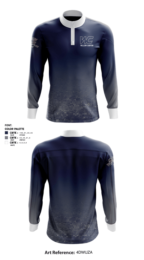 Quarter Zip Jacket, Willow Canyon High School Dance, Spirit Store, Teamtime, Team time, sublimation, custom sports apparel, team uniforms, spirit wear, spiritwear, sports uniforms, custom shirts, team store, custom team store, fundraiser sports, apparel fundraiser