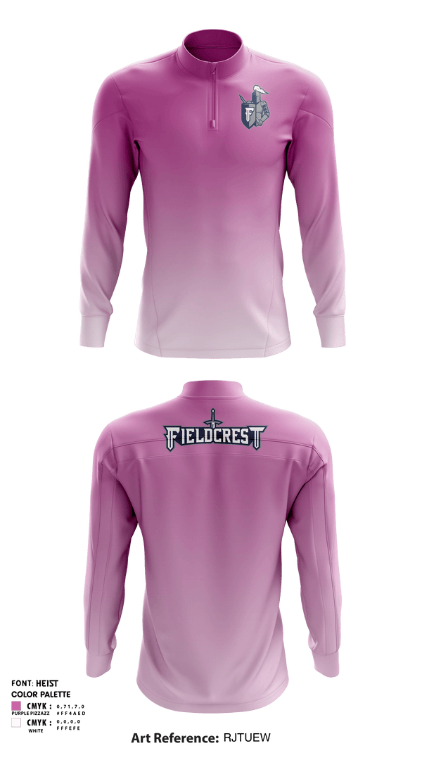 Quarter Zip Jacket, Fieldcrest High School, Spirit Store, Teamtime, Team time, sublimation, custom sports apparel, team uniforms, spirit wear, spiritwear, sports uniforms, custom shirts, team store, custom team store, fundraiser sports, apparel fundraiser