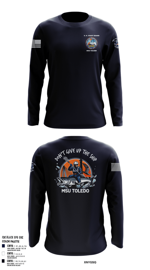 Long Sleeve Performance Shirt, MSU Toledo, Coast Guard, Teamtime, Team time, sublimation, custom sports apparel, team uniforms, spirit wear, spiritwear, sports uniforms, custom shirts, team store, custom team store, fundraiser sports, apparel fundraiser
