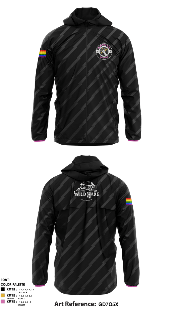 Windbreaker, Electric city shockerz, Rugby, Teamtime, Team time, sublimation, custom sports apparel, team uniforms, spirit wear, spiritwear, sports uniforms, custom shirts, team store, custom team store, fundraiser sports, apparel fundraiser