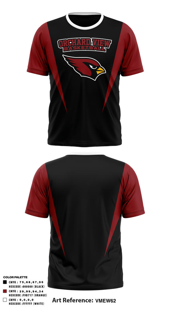 Short Sleeve Performance Shirt, Orchard View High School Basketball, Men's Basketball, Teamtime, Team time, sublimation, custom sports apparel, team uniforms, spirit wear, spiritwear, sports uniforms, custom shirts, team store, custom team store, fundraiser sports, apparel fundraiser