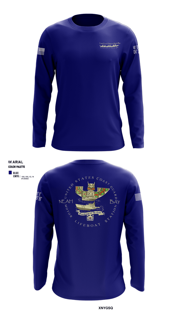 Long Sleeve Performance Shirt, USCG STATION NEAH BAY, Coast Guard, Teamtime, Team time, sublimation, custom sports apparel, team uniforms, spirit wear, spiritwear, sports uniforms, custom shirts, team store, custom team store, fundraiser sports, apparel fundraiser