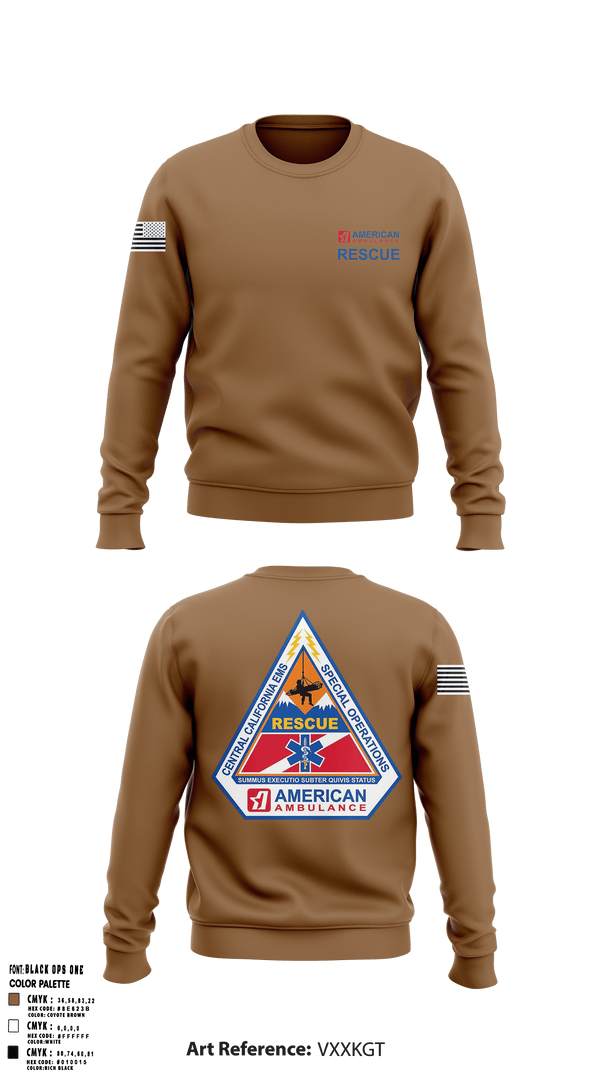 Crew Neck Sweatshirt, American Ambulance Rescue, , Teamtime, Team time, sublimation, custom sports apparel, team uniforms, spirit wear, spiritwear, sports uniforms, custom shirts, team store, custom team store, fundraiser sports, apparel fundraiser