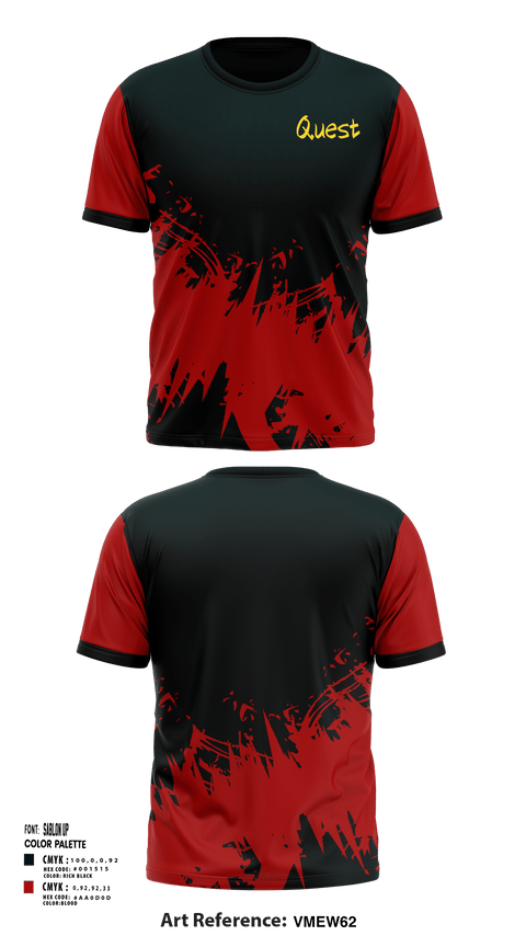 Short Sleeve Performance Shirt, Quest, , Teamtime, Team time, sublimation, custom sports apparel, team uniforms, spirit wear, spiritwear, sports uniforms, custom shirts, team store, custom team store, fundraiser sports, apparel fundraiser