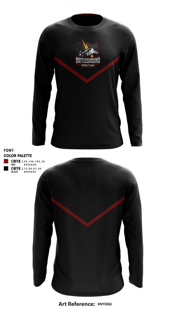 Long Sleeve Performance Shirt, BATTLEGROUND WRESTLING, Wrestling, Teamtime, Team time, sublimation, custom sports apparel, team uniforms, spirit wear, spiritwear, sports uniforms, custom shirts, team store, custom team store, fundraiser sports, apparel fundraiser
