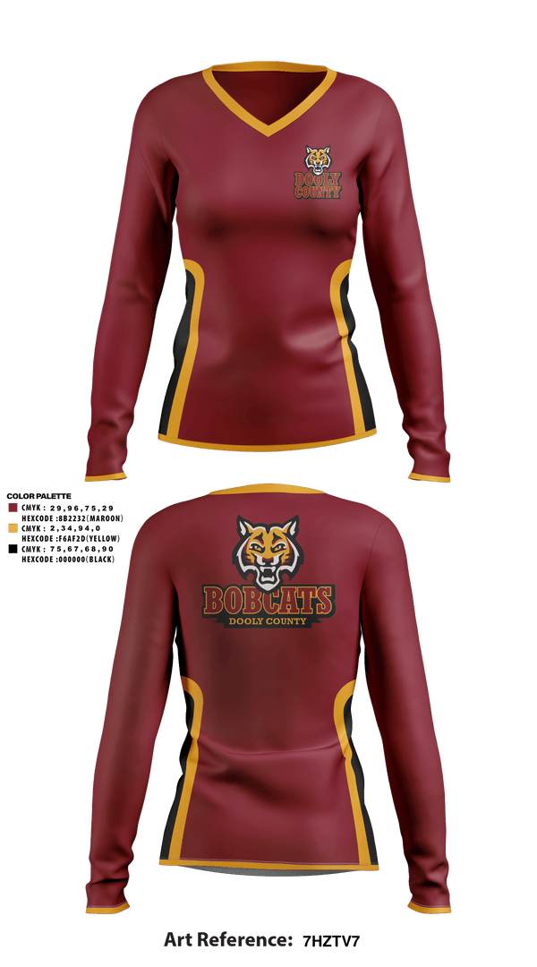 Women's Long Sleeve Vneck Shirt, Lady bobcats, Women's Basketball, Teamtime, Team time, sublimation, custom sports apparel, team uniforms, spirit wear, spiritwear, sports uniforms, custom shirts, team store, custom team store, fundraiser sports, apparel fundraiser