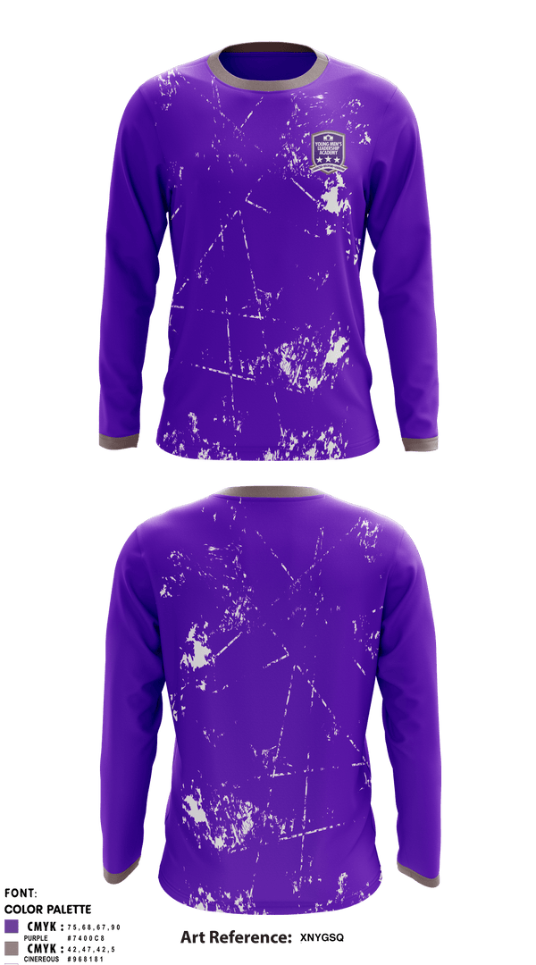 Long Sleeve Performance Shirt, Young Men's Leadership Academy, Spirit Store, Teamtime, Team time, sublimation, custom sports apparel, team uniforms, spirit wear, spiritwear, sports uniforms, custom shirts, team store, custom team store, fundraiser sports, apparel fundraiser