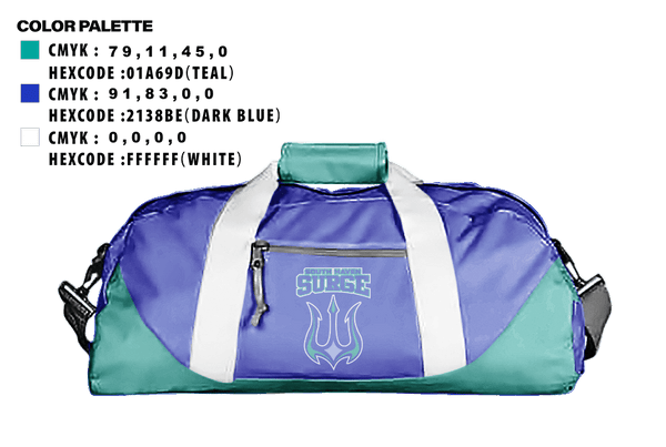 Duffle Bag, South Haven Surge, Baseball, Teamtime, Team time, sublimation, custom sports apparel, team uniforms, spirit wear, spiritwear, sports uniforms, custom shirts, team store, custom team store, fundraiser sports, apparel fundraiser
