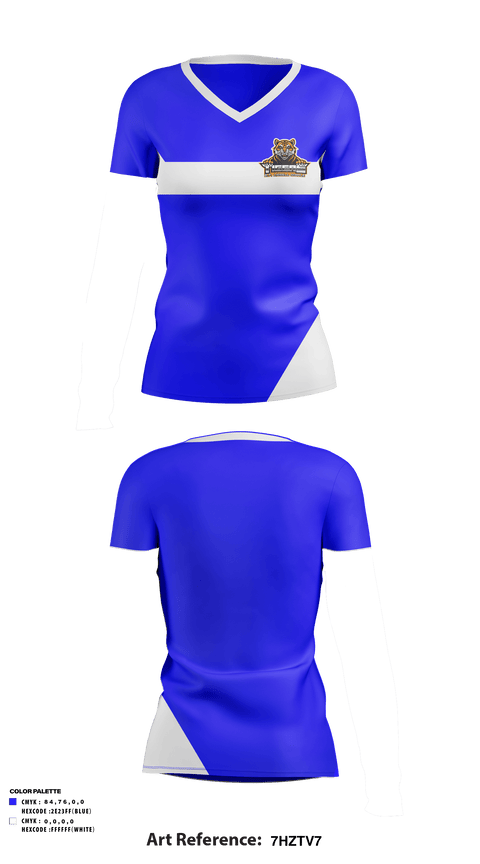 Women's Short Sleeve Vneck Shirt, B. F. Liddell Middle, Track & Field, Teamtime, Team time, sublimation, custom sports apparel, team uniforms, spirit wear, spiritwear, sports uniforms, custom shirts, team store, custom team store, fundraiser sports, apparel fundraiser