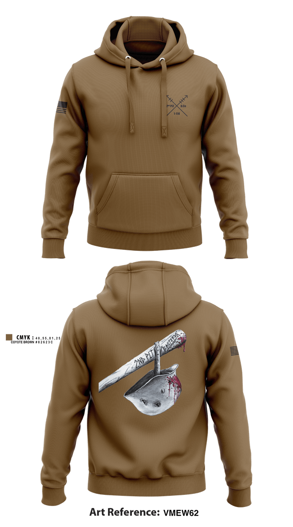 Hoodie, 2nd PLT Baseterds, National Guard, Teamtime, Team time, sublimation, custom sports apparel, team uniforms, spirit wear, spiritwear, sports uniforms, custom shirts, team store, custom team store, fundraiser sports, apparel fundraiser