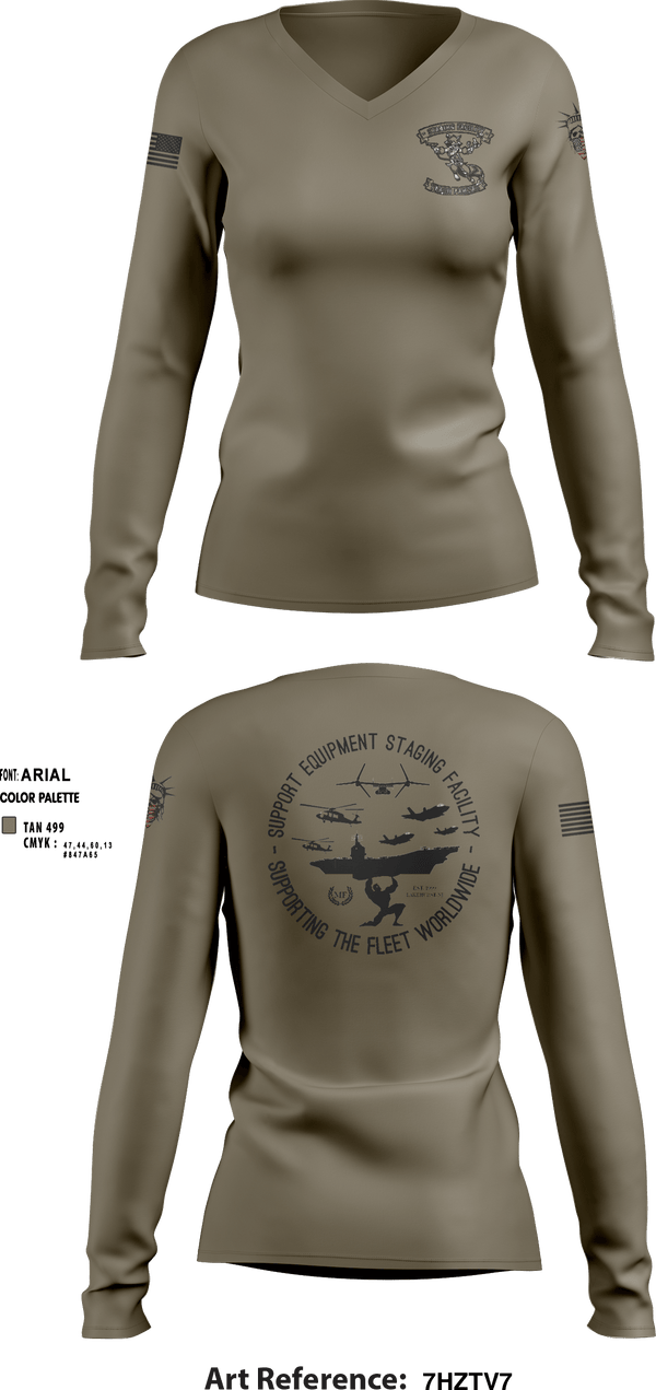 Women's Long Sleeve Vneck Shirt, , Navy, Teamtime, Team time, sublimation, custom sports apparel, team uniforms, spirit wear, spiritwear, sports uniforms, custom shirts, team store, custom team store, fundraiser sports, apparel fundraiser