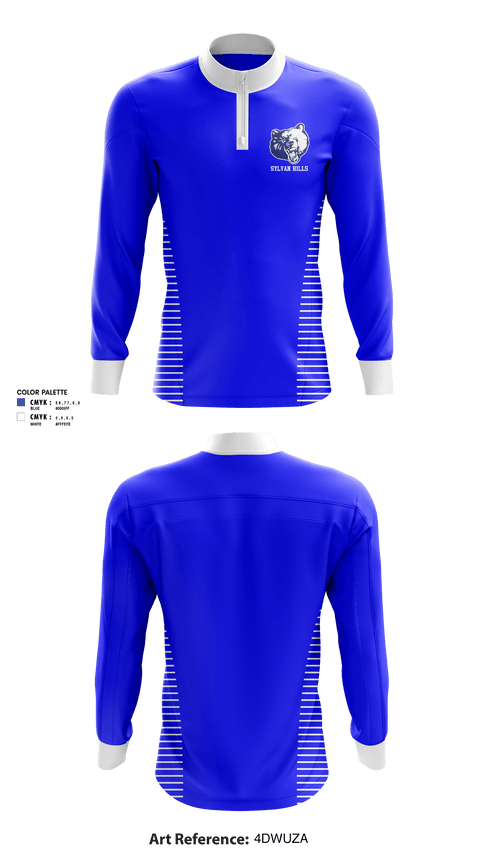 Quarter Zip Jacket, Sylvan Hills Middle School Basketball, Women's Basketball, Teamtime, Team time, sublimation, custom sports apparel, team uniforms, spirit wear, spiritwear, sports uniforms, custom shirts, team store, custom team store, fundraiser sports, apparel fundraiser