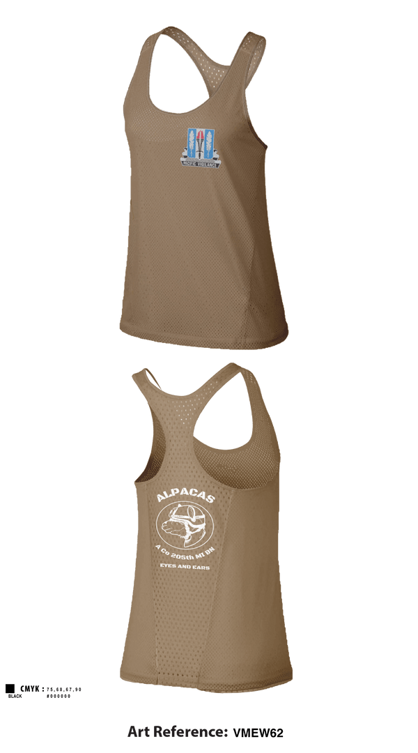 Tank Top, Alpha Company 205th MI BN, Army, Teamtime, Team time, sublimation, custom sports apparel, team uniforms, spirit wear, spiritwear, sports uniforms, custom shirts, team store, custom team store, fundraiser sports, apparel fundraiser