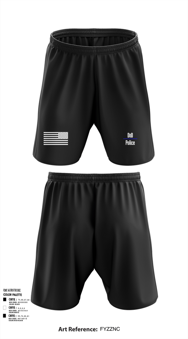 Athletic Shorts With Pockets, DoD Police, Police, Teamtime, Team time, sublimation, custom sports apparel, team uniforms, spirit wear, spiritwear, sports uniforms, custom shirts, team store, custom team store, fundraiser sports, apparel fundraiser