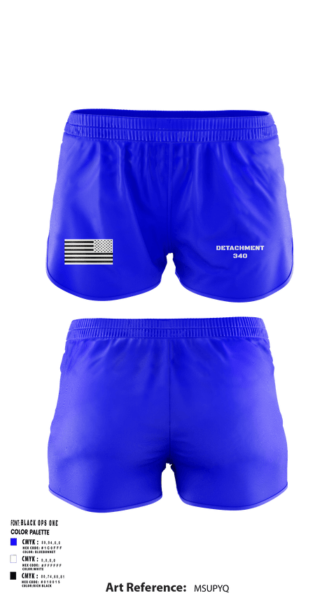 Women's Shorts, Detachment 340, Air Force, Teamtime, Team time, sublimation, custom sports apparel, team uniforms, spirit wear, spiritwear, sports uniforms, custom shirts, team store, custom team store, fundraiser sports, apparel fundraiser