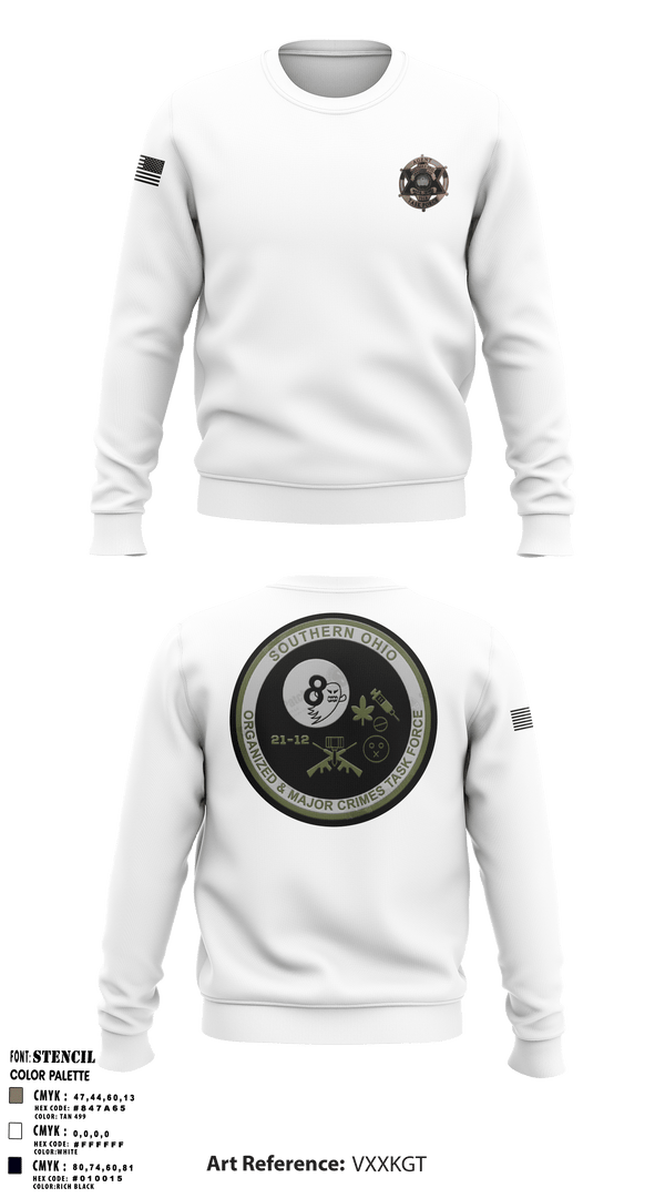 Crew Neck Sweatshirt, , Police, Teamtime, Team time, sublimation, custom sports apparel, team uniforms, spirit wear, spiritwear, sports uniforms, custom shirts, team store, custom team store, fundraiser sports, apparel fundraiser