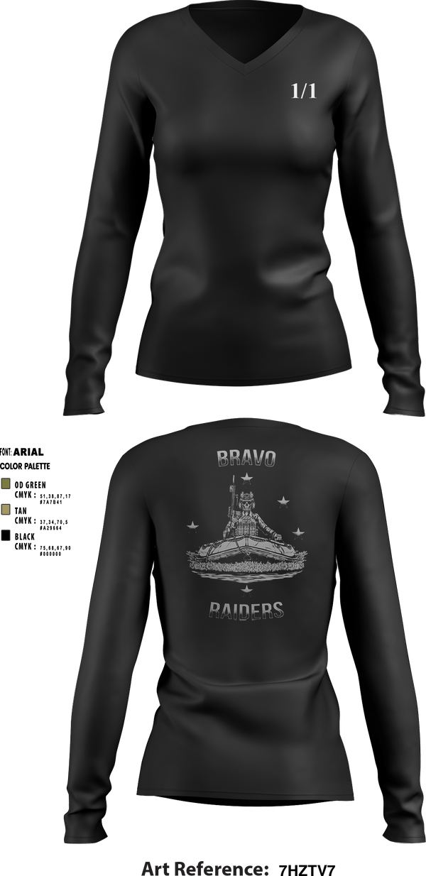 Women's Long Sleeve Vneck Shirt, v 1/1, Marines, Teamtime, Team time, sublimation, custom sports apparel, team uniforms, spirit wear, spiritwear, sports uniforms, custom shirts, team store, custom team store, fundraiser sports, apparel fundraiser