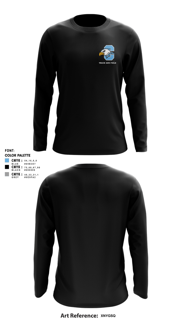 Long Sleeve Performance Shirt, Grand Rapids Christian Eagles, Track & Field, Teamtime, Team time, sublimation, custom sports apparel, team uniforms, spirit wear, spiritwear, sports uniforms, custom shirts, team store, custom team store, fundraiser sports, apparel fundraiser