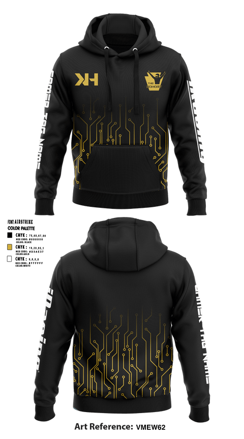 Hoodie, The Kohort, E-Sports, Teamtime, Team time, sublimation, custom sports apparel, team uniforms, spirit wear, spiritwear, sports uniforms, custom shirts, team store, custom team store, fundraiser sports, apparel fundraiser