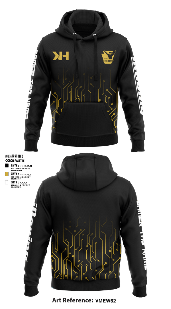 Hoodie, The Kohort, E-Sports, Teamtime, Team time, sublimation, custom sports apparel, team uniforms, spirit wear, spiritwear, sports uniforms, custom shirts, team store, custom team store, fundraiser sports, apparel fundraiser