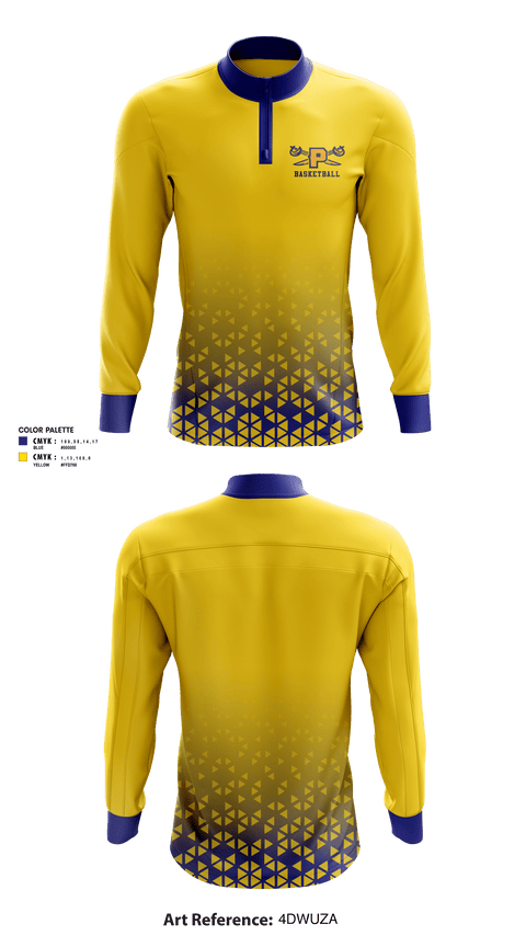 Quarter Zip Jacket, Paul Public Charter School (High School) Basketball, Men's Basketball, Teamtime, Team time, sublimation, custom sports apparel, team uniforms, spirit wear, spiritwear, sports uniforms, custom shirts, team store, custom team store, fundraiser sports, apparel fundraiser