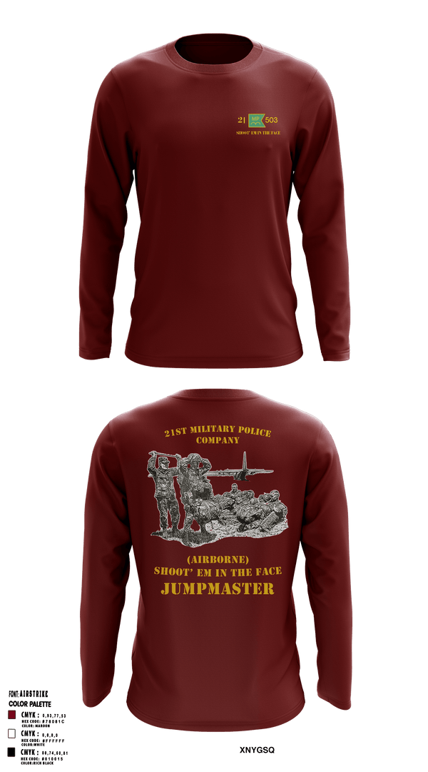 Short Sleeve Performance Shirt, 21ST MILITARY POLICE COMPANY (AIRBORNE), Army, Teamtime, Team time, sublimation, custom sports apparel, team uniforms, spirit wear, spiritwear, sports uniforms, custom shirts, team store, custom team store, fundraiser sports, apparel fundraiser