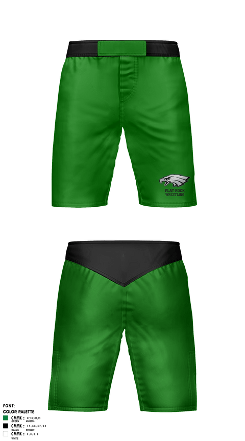 Fight Shorts, Flat Rock Middle School Wrestling, Wrestling, Teamtime, Team time, sublimation, custom sports apparel, team uniforms, spirit wear, spiritwear, sports uniforms, custom shirts, team store, custom team store, fundraiser sports, apparel fundraiser