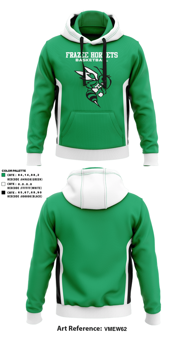 Hoodie, Frazee Hornets, Men's Basketball, Teamtime, Team time, sublimation, custom sports apparel, team uniforms, spirit wear, spiritwear, sports uniforms, custom shirts, team store, custom team store, fundraiser sports, apparel fundraiser