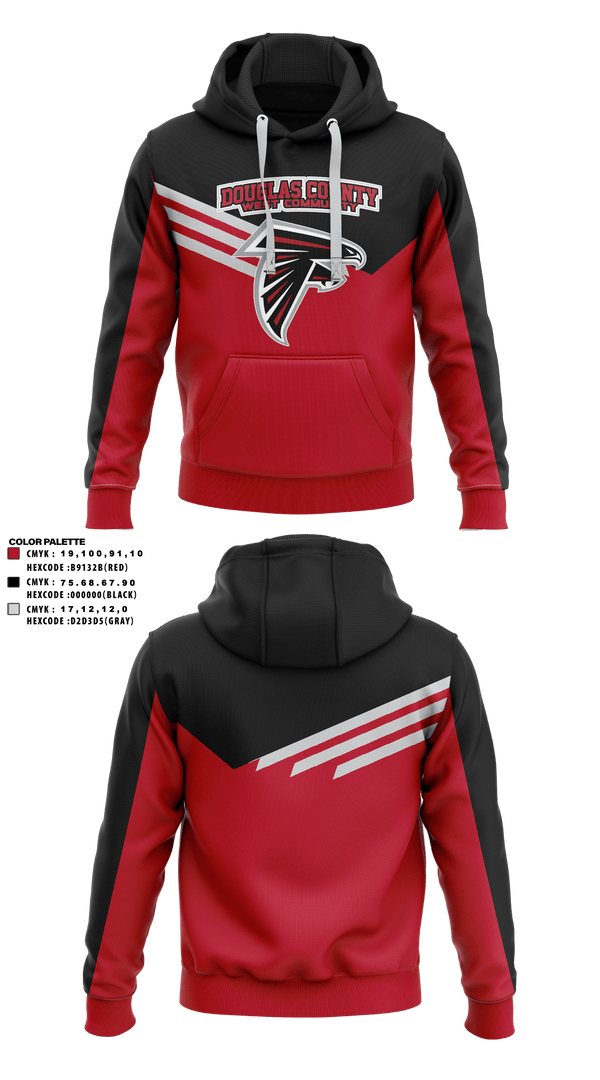 Hoodie, Douglas County West Community School Cross Country, Cross Country, Teamtime, Team time, sublimation, custom sports apparel, team uniforms, spirit wear, spiritwear, sports uniforms, custom shirts, team store, custom team store, fundraiser sports, apparel fundraiser