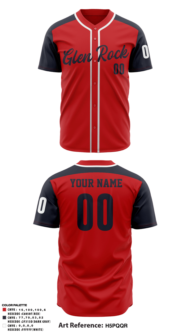 Full Button Baseball Jersey, Glen Rock Panthers 12U, Baseball, Teamtime, Team time, sublimation, custom sports apparel, team uniforms, spirit wear, spiritwear, sports uniforms, custom shirts, team store, custom team store, fundraiser sports, apparel fundraiser