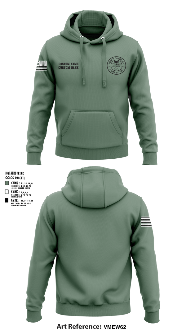 Hoodie, South Carolina State Guard, , Teamtime, Team time, sublimation, custom sports apparel, team uniforms, spirit wear, spiritwear, sports uniforms, custom shirts, team store, custom team store, fundraiser sports, apparel fundraiser