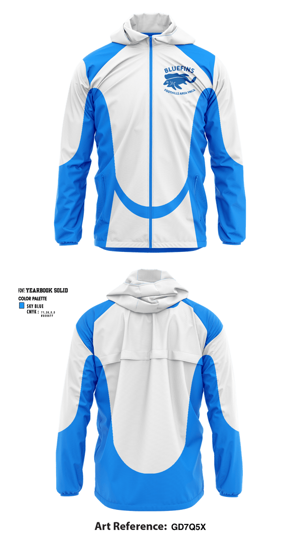 Windbreaker, Foothills Area YMCA Swimming, Swimming, Teamtime, Team time, sublimation, custom sports apparel, team uniforms, spirit wear, spiritwear, sports uniforms, custom shirts, team store, custom team store, fundraiser sports, apparel fundraiser