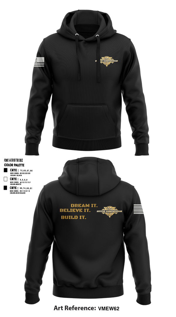Hoodie, Sutton ConstructionSutton Construction, , Teamtime, Team time, sublimation, custom sports apparel, team uniforms, spirit wear, spiritwear, sports uniforms, custom shirts, team store, custom team store, fundraiser sports, apparel fundraiser
