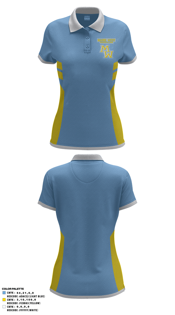 Women's Short Sleeve Performance Polo, Maine West High School Wrestling, Wrestling, Teamtime, Team time, sublimation, custom sports apparel, team uniforms, spirit wear, spiritwear, sports uniforms, custom shirts, team store, custom team store, fundraiser sports, apparel fundraiser