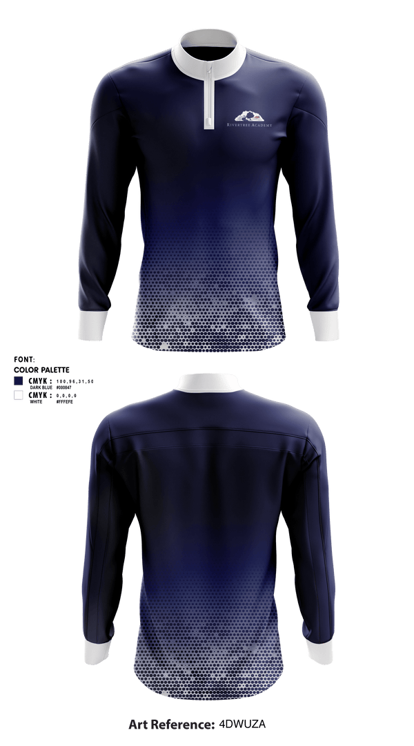 Quarter Zip Jacket, Rivertree Academy, Spirit Store, Teamtime, Team time, sublimation, custom sports apparel, team uniforms, spirit wear, spiritwear, sports uniforms, custom shirts, team store, custom team store, fundraiser sports, apparel fundraiser